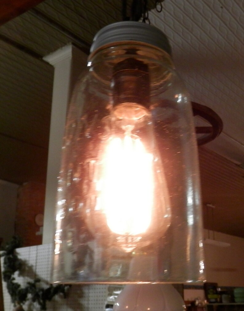 Vintage Calf or Goat Yoke ceiling light fixture Mason 1858 Etsy