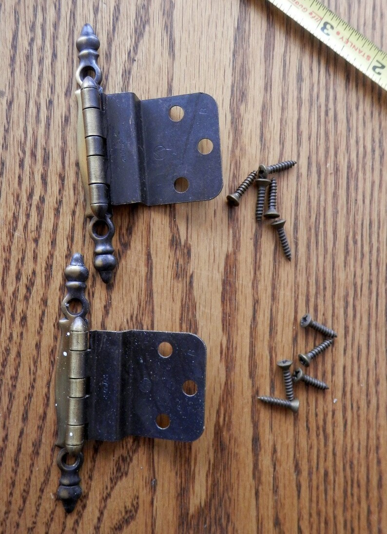 Pair Of Nos Amerock Bp 7770 Ae 38 Offset Hinges Non Spring Loaded Vintage Home Improvement Home Living
