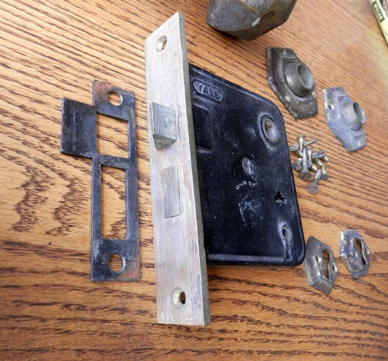 Arts and Crafts or Mission Style Lock Set Antique Etsy