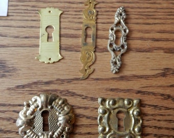 Choice soild brass key holes stamped or cast