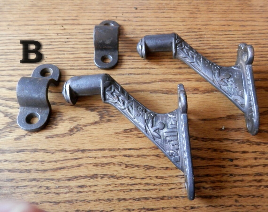 Choice Pair 2 of Original Victorian Hand Rail Brackets Cast Etsy
