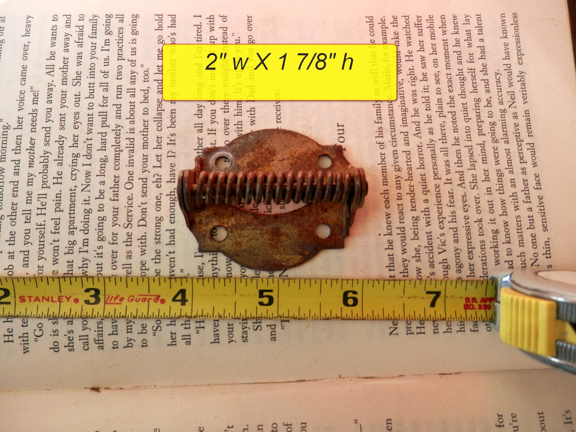 Antique spring loaded hinge flush Etsy