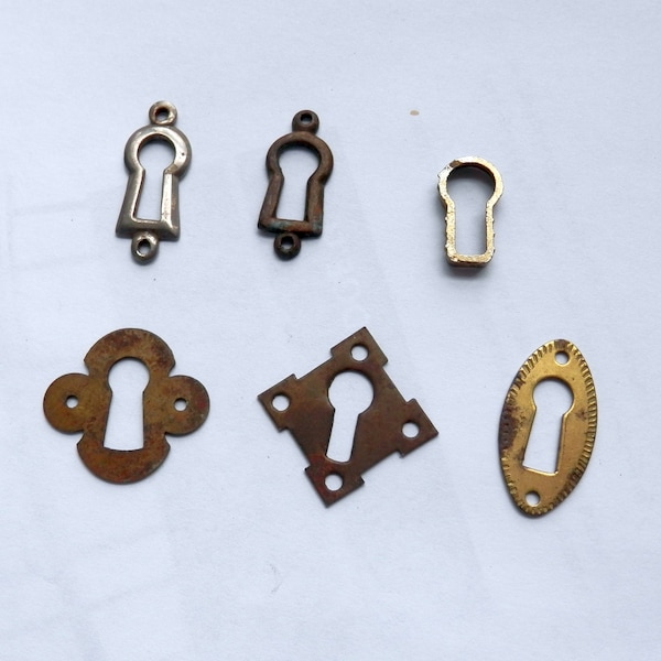 Choice antique key hole or escutcheon vintage originals