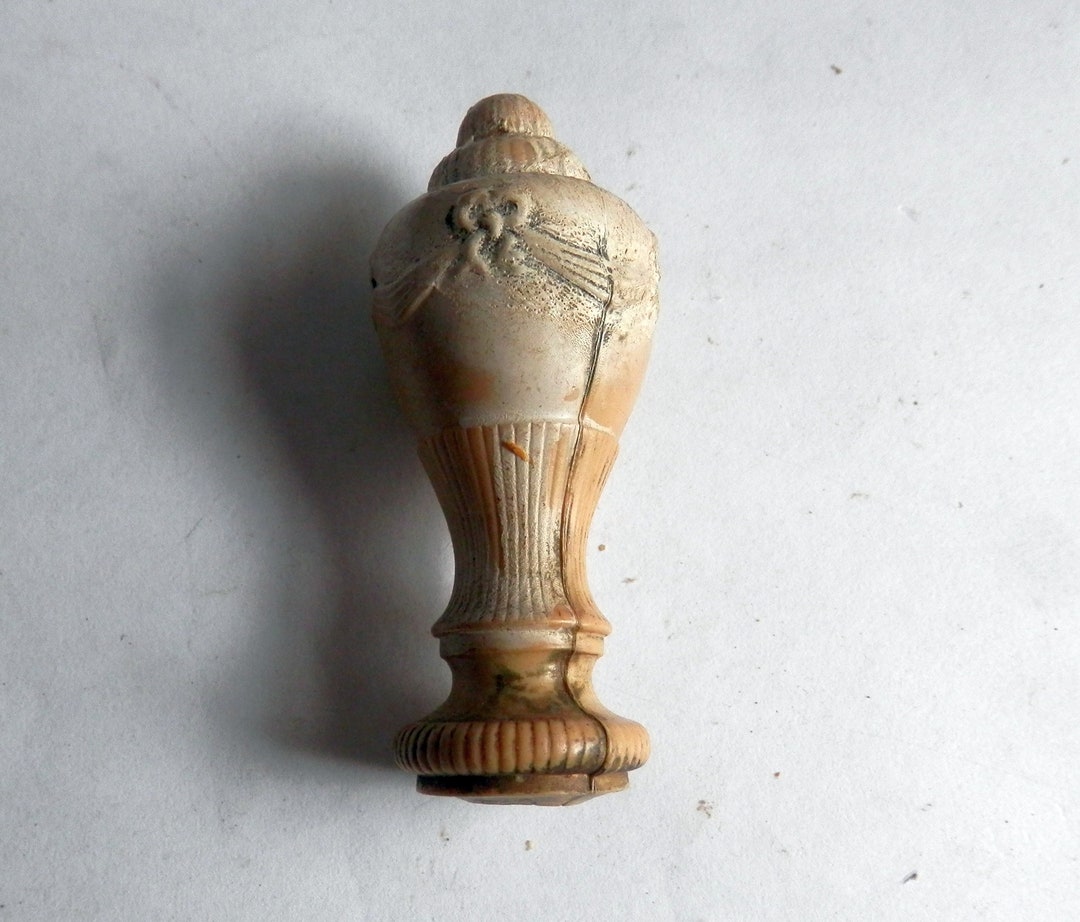 One Antique Lamp Finial Ribbons and Bunting Vintage Etsy