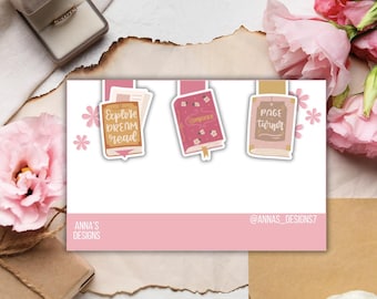 3 piece magnetic bookmarks