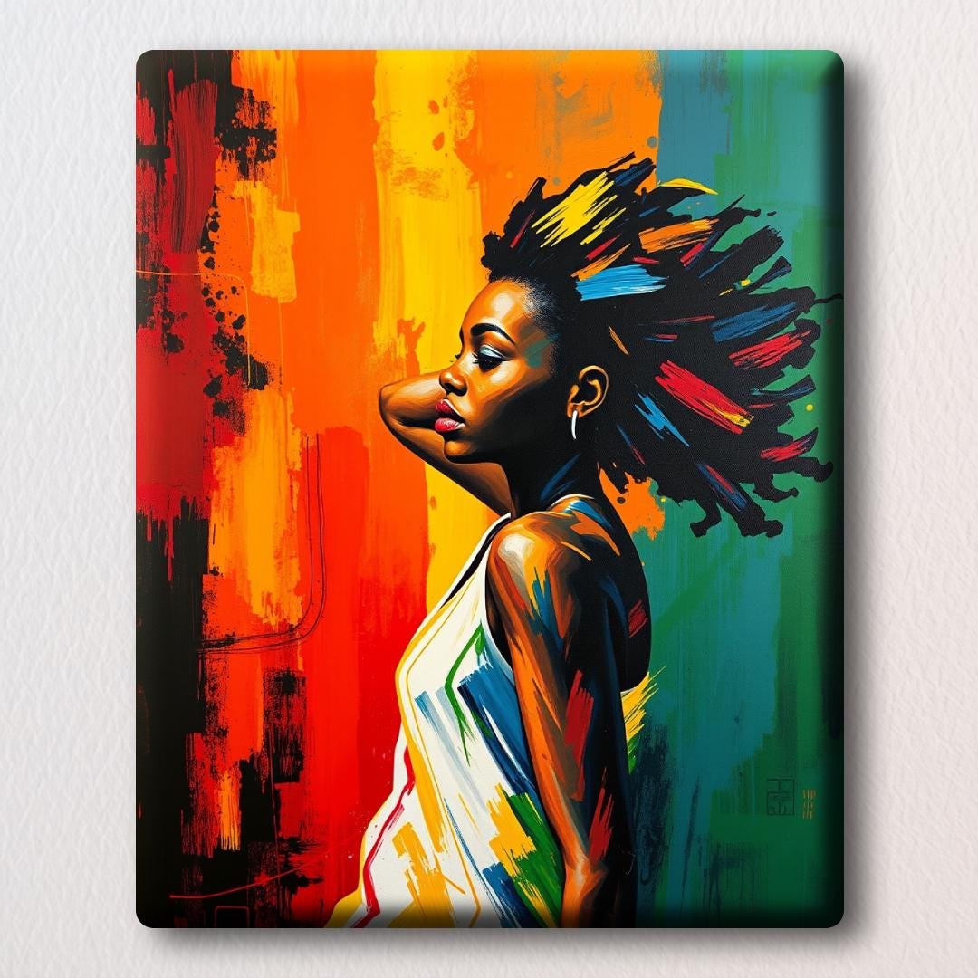 Radiant Ebony African Fine Art Print Canvas Wall Art Black Art - Etsy