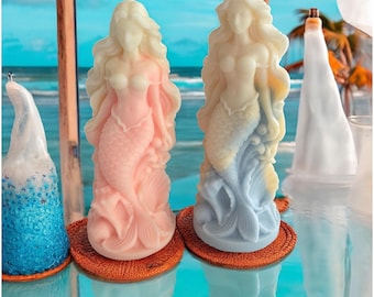 Ocean Whisper Mermaid Candle – Coconut Soy with High Tide Fragrance