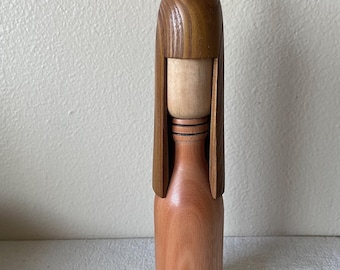 Handmade Wooden Kokeshi Doll: Japanese Folk Art Figurine (11 Inches)