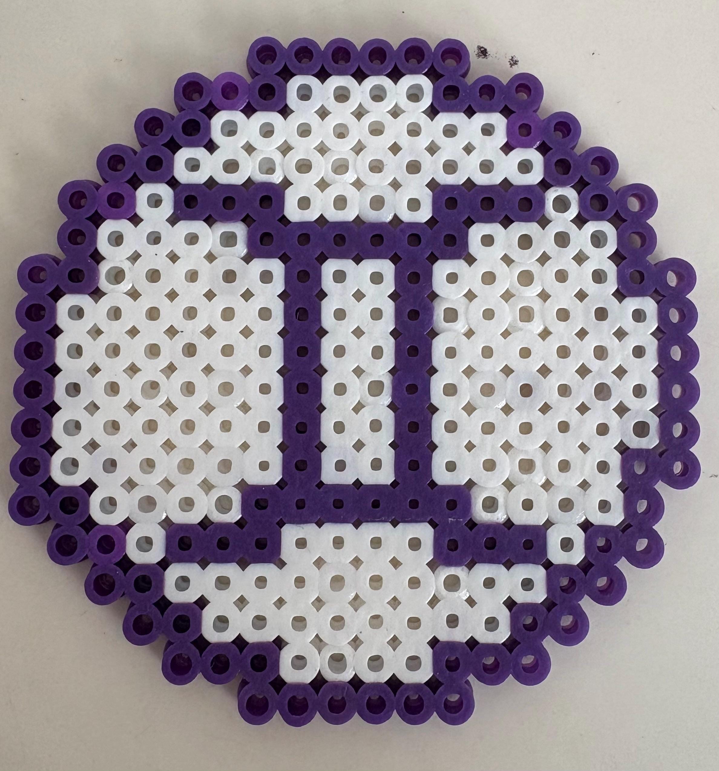 Gemini Zodiac Astrology Twins Inspired Perler Bead Pixel Art