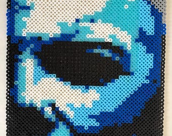 Michael Myers Inspired The Shape Halloween Horror Perler Bead Pixel Art Handmade Crafted Fused 12&quot;x8&quot;