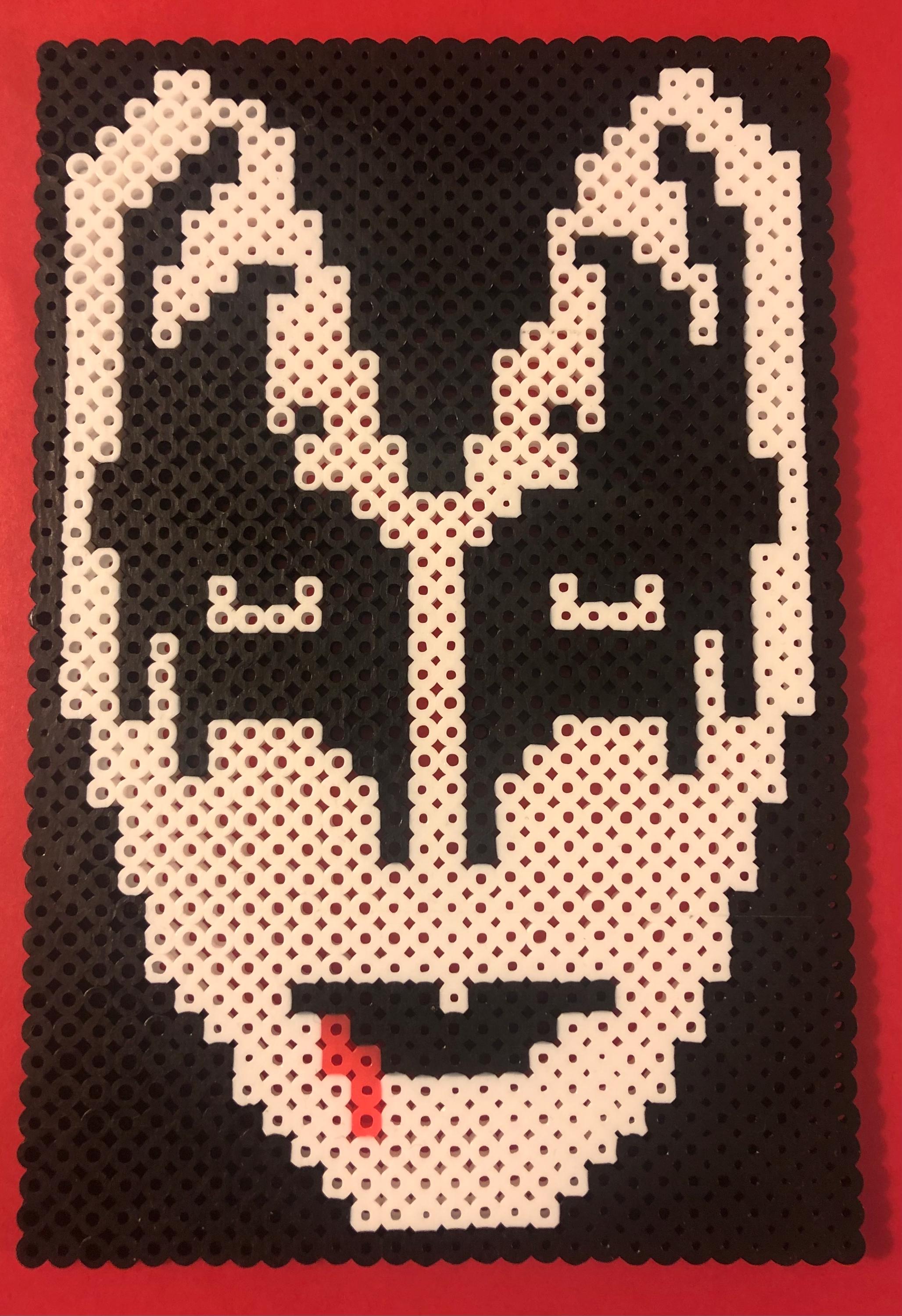Gene Simmons KISS Rock Band Bass Demon Devil Bat Perler Bead Pixel
