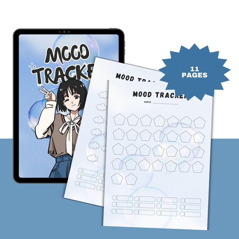 Mood Tracker | Self-care & Wellness Planner | Digital Download - Etsy ...