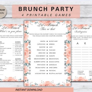 Lustige Brunch-Partyspiele, Sammelspiele für Erwachsene, unterhaltsame Aktivitäten, Brunch-Spielset, Party-Spaß-Ideen, Einzigartige Gruppenspiele