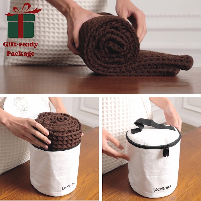KOSMU Waffle Bath Towel - Thumbnail 2