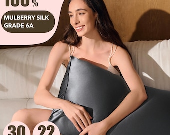 Luxury 30 Momme Mulberry Silk Pillowcase: Grade 6A, Envelope Closure