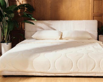 Mulberry Silk Comforter: Organic Bamboo Cooling Blanket, Gift Basket, OEKO