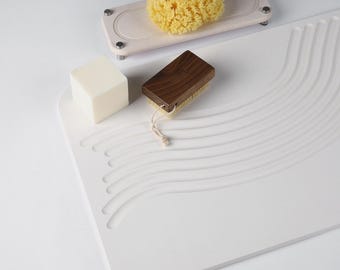 Diatomaceous Earth Bath Mat: Quick Dry Stone, Anti-Slip