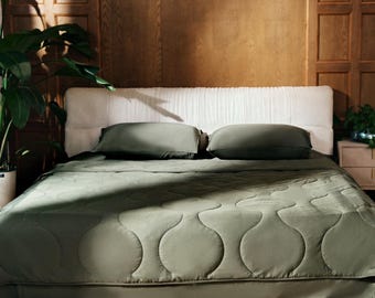 Mulberry Silk Comforter: Organic Bamboo Shell, Cooling Duvet, OEKO, Gift Basket