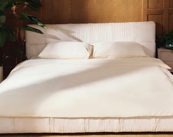 Organic Bamboo Bed Sheet Set & Duvet Cover: Silky Soft, Breathable and Sustainable, Deep Pocket, Hidden Zipper, OEKO, Gift Package