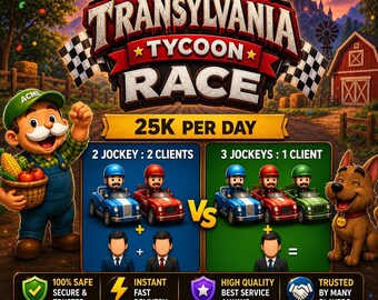 Monopoly Go - Transylvania Racers - Carry Service - 25K Per Day Guaranteed