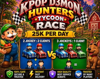Monopoly Go - KPOP Demon Hunters Racers - Carry Service - 25K Per Day Guaranteed