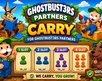 3 Slot - Partner Event - Halloween Partners - Monopoly Go - Full Carry - Rush - (Read Description)