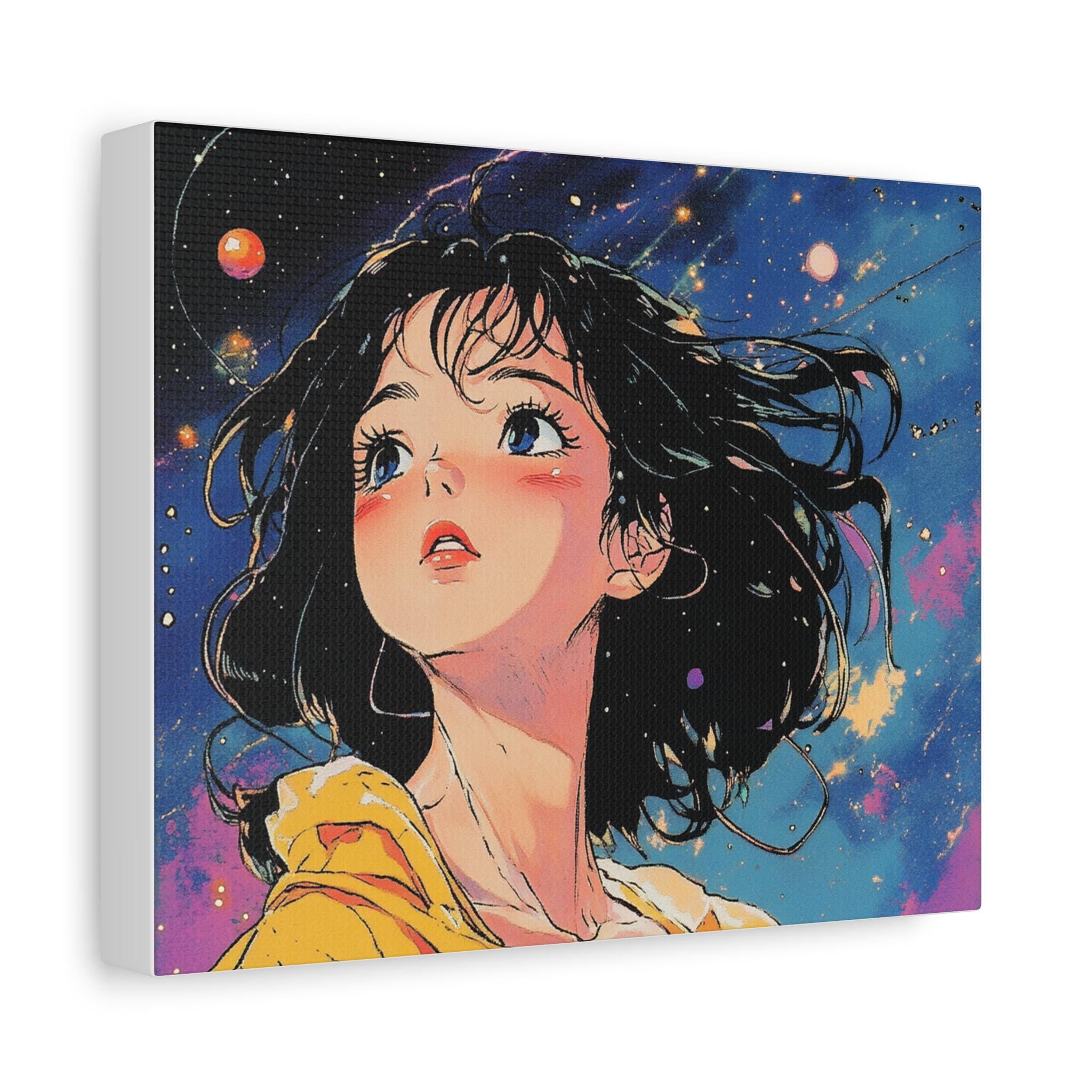 レトロアニメガールウォールアート - Etsy 日本