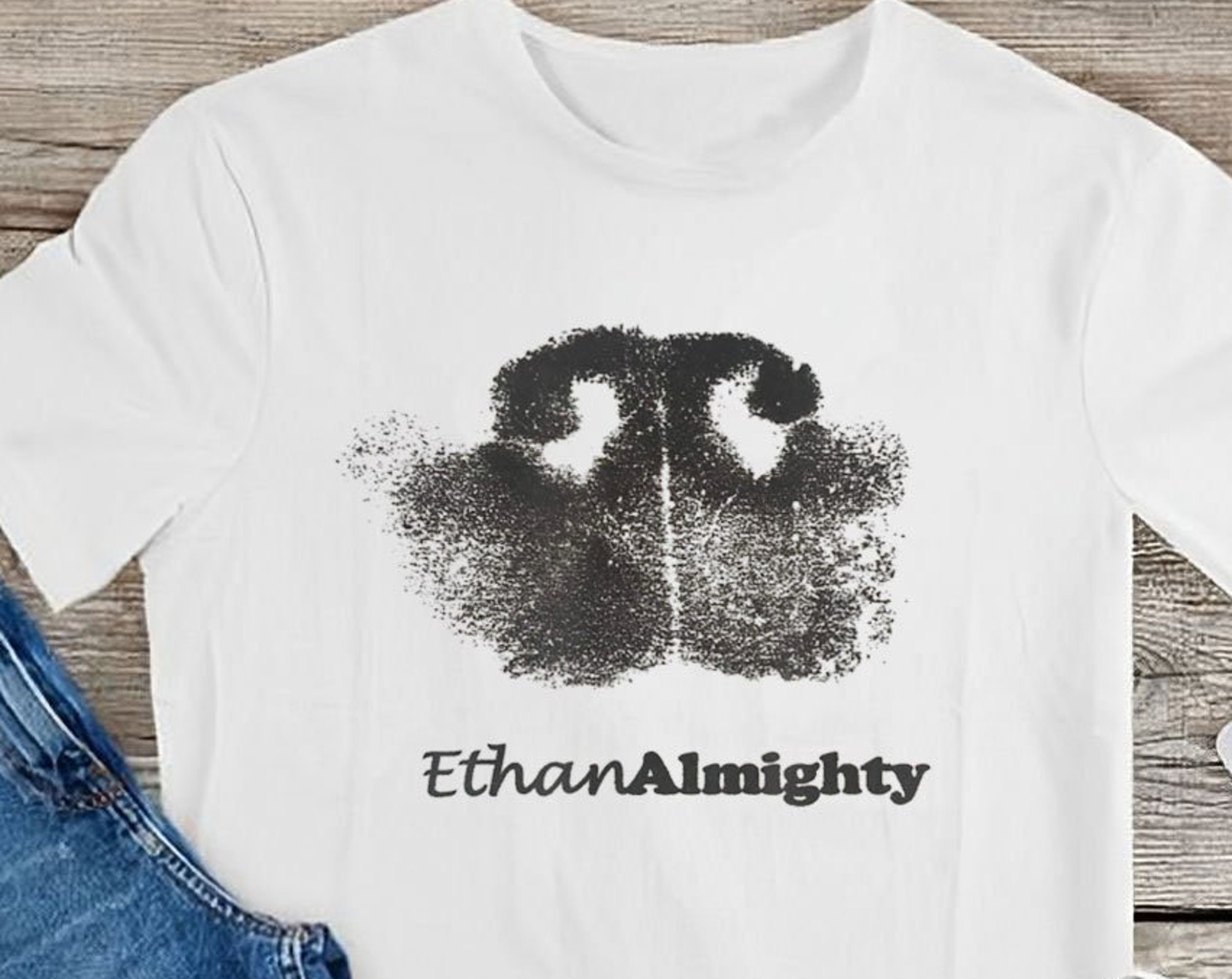 Discover Ethan Nose Print T-Shirt, Ethan Paw T-Shirt, Ethan Almighty Graphic , Funny T-Shirt, Dog Tie-Dye, Gift Dad, Mom