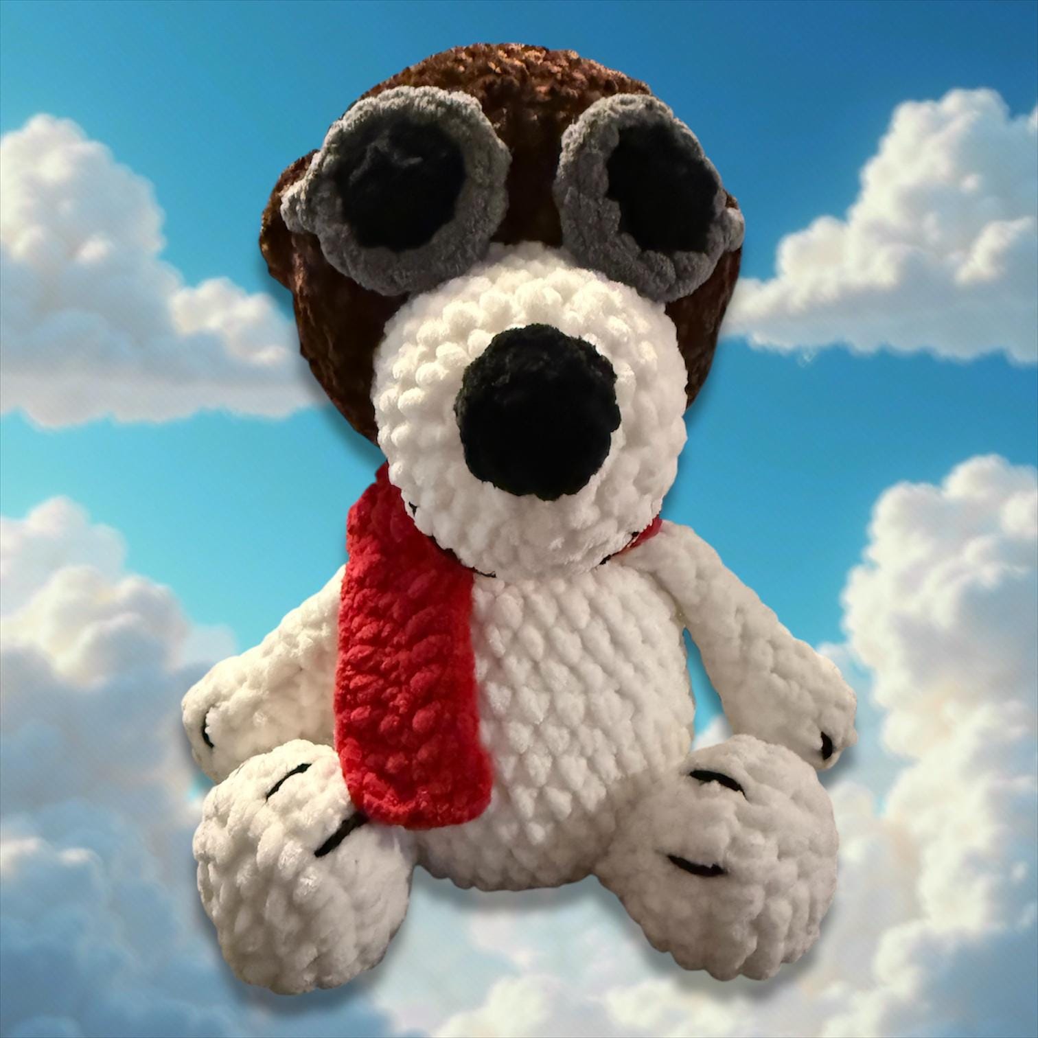 2-in-1 Snoopy and Flying Ace Crochet Pattern