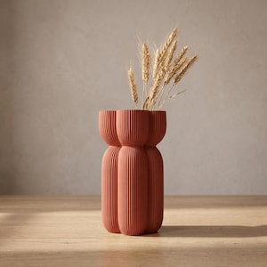 Caribe Vase, 3D Printed Sculptural Vase, Minimalist Modern Bud Vase, Boho Home Decor Table Centrepiece, Made in Australia
