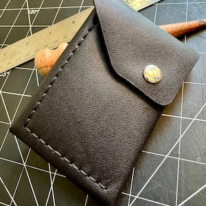 Cartera minimalista de cuero para hombre, tarjetero, clip para billetes, billetera delgada, billetera para hombre, billetera para mujer, EDC, billetera pequeña