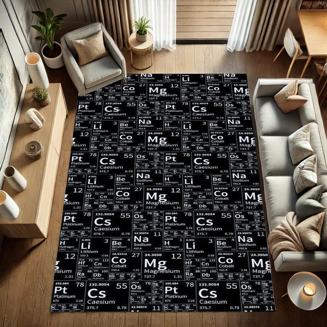 Periodic Table Rug,chemistry Rug,creative Rug,educational Rug,modern ...