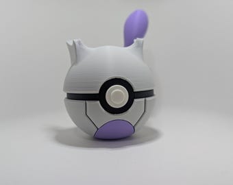Mewtwo Themed 3D Printed Ball