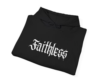 Faithless Gothic Hoodie: Edgy Occult Horrorcore Sweatshirt