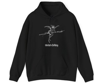 Witch Hoodie, Scary, Alternative, Edgy, Halloween Gift, Satanic, Creepy, Horror Merch, Dark, Occult, Witchy, Dark Aesthetic