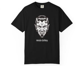 Handsome Devil Horror T-Shirt, Goth Occult Tee