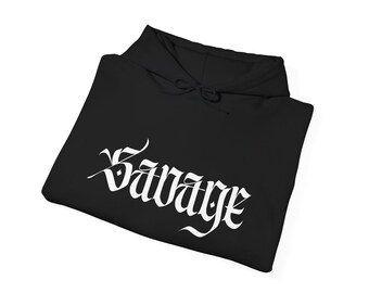 Savage Gothic Hoodie, Creepy Horror Merch