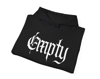 Gothic 'Empty' Hoodie, Creepy Occult Design