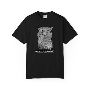 Skull Horror T-shirt, Unisex Tee, Creepy Shirt, Unique Goth Clothing, Occult Apparel, Alternative Shirt, Dark Aesthetic
