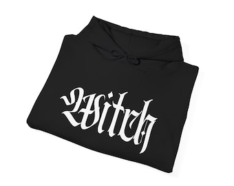 Witch Hoodie, Scary, Alternative, Edgy, Halloween Gift, Satanic, Creepy, Horror Merch, Dark, Occult, Witchy, Dark Aesthetic