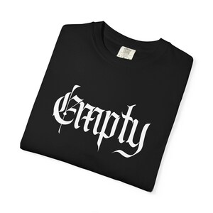 Empty T-shirt, Unisex Tee, Creepy Shirt, Unique Goth Clothing, Occult Apparel, Alternative Shirt, Dark Aesthetic