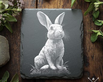 Archivo de grabado láser de conejito - Lightburn, diseño de grabado, descarga digital para grabado láser, PNG, conejito de Pascua, conejo