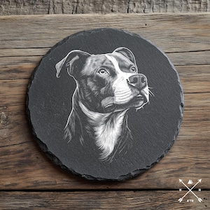 Pit Bull - Lightburn, Engraving Design, Digital Download for Laser Engraving, Dog