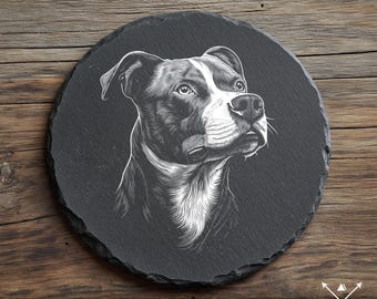 Pitbull - Lightburn, diseño de grabado, descarga digital para grabado láser, perro