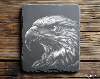 Águila calva americana: archivo PNG para grabado en pizarra, láser, quemado por luz, PNG, grabado