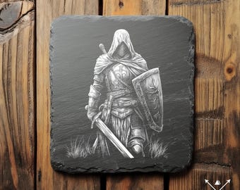 Archivo PNG de cruzado para grabado en pizarra / Lightburn, diseño de grabado / descarga digital para grabado láser, guerrero