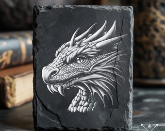 Dragón - Quemadura de luz, Diseño de grabado, Descarga digital para grabado láser, Mítico