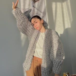 Cardigan, Chunky Cardigan, Wool Cardigan, Knit Chunky Cardigan, Hand Knit Cardigan, Gift for her, Chunky Cardigan, Wool Cardigan