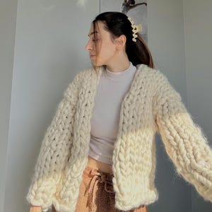 Chunky Cardigan, Wool Cardigan,Cardigan,  Knit Chunky Cardigan, Hand Knit Cardigan, Gift for her, Chunky Cardigan, Wool Cardigan