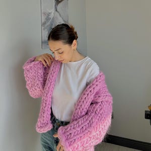 Chunky Cardigan, Wool Cardigan,Cardigan,  Knit Chunky Cardigan, Hand Knit Cardigan, Gift for her, Chunky Cardigan, Wool Cardigan